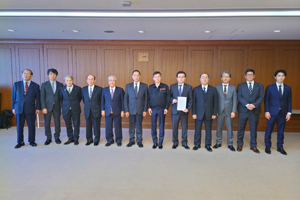 福岡県築上町議会からの表敬