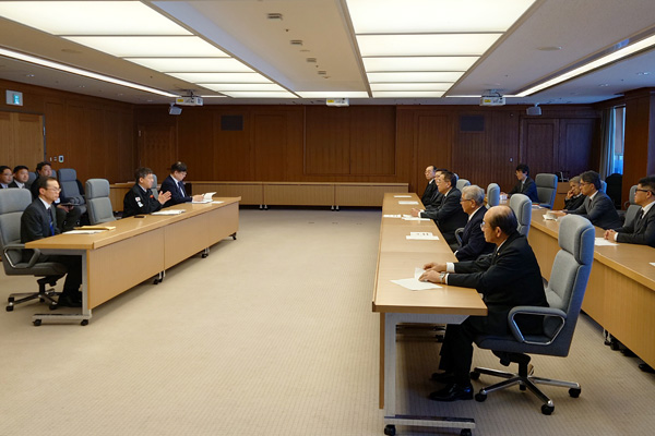 福岡県築上町議会からの表敬