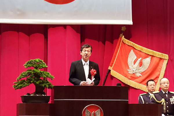陸上自衛隊高等工科学校入校式への出席