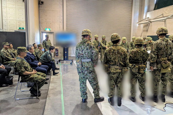 陸上自衛隊高射学校の視察