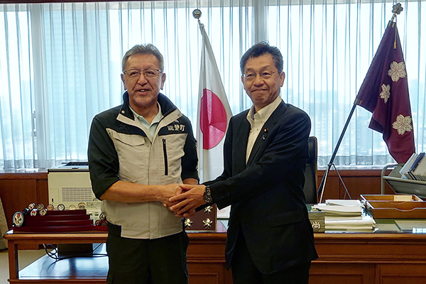 石川県能登町長からの表敬