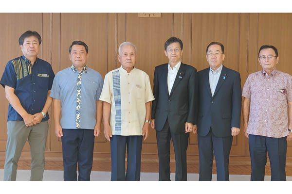 一般社団法人沖縄県軍用地等地主会連合会からの表敬