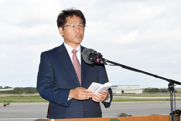 第５３次派遣海賊対処行動航空隊出国行事への出席