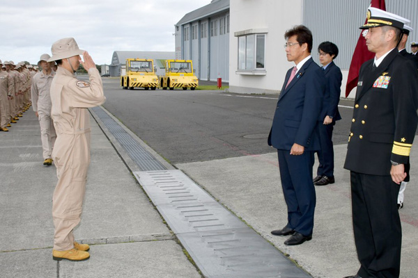 第５３次派遣海賊対処行動航空隊出国行事への出席