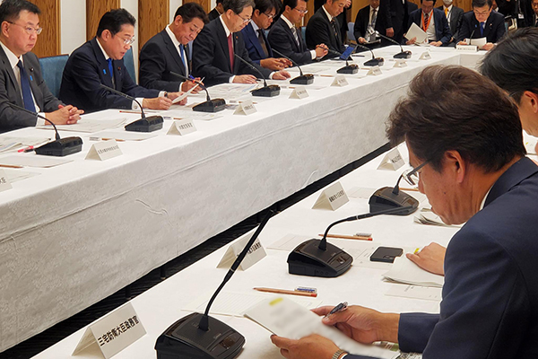 第１９回  国土強靱化推進本部への出席