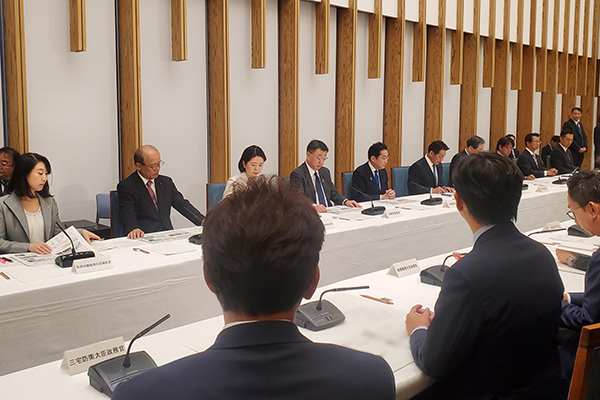 第１９回  国土強靱化推進本部への出席