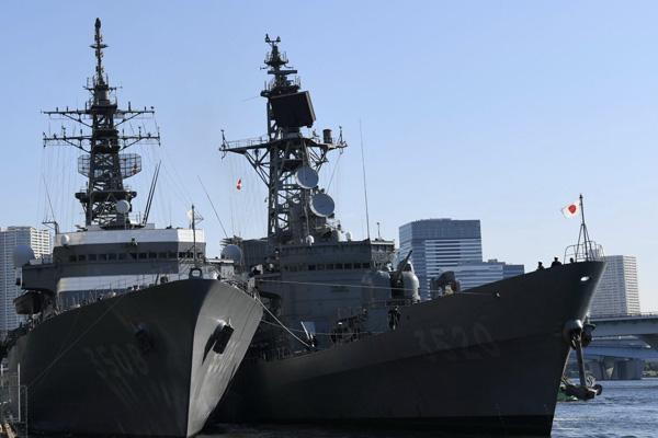 練習艦隊司令官による帰国報告
