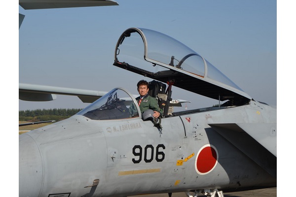 航空観閲式総合予行の視察