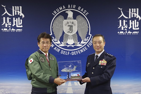 航空観閲式総合予行の視察