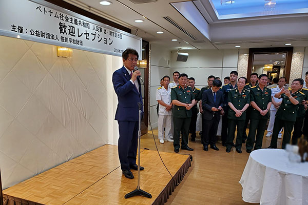 ベトナム社会主義共和国人民軍佐・尉官訪日団歓迎レセプションへの出席
