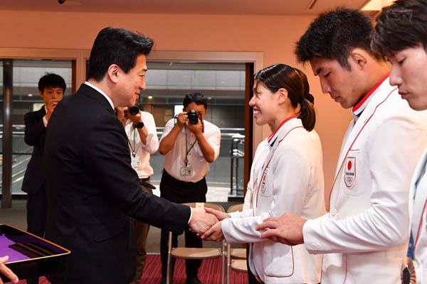 パリオリンピック選手による帰国報告