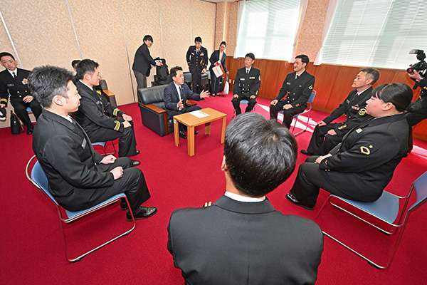 海上自衛隊新潟地区視察