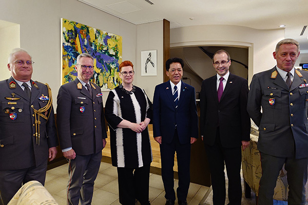 オーストリア国防次官訪日記念レセプションへの出席