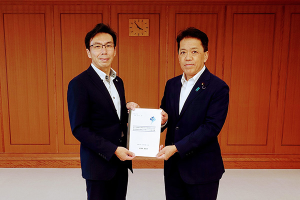 滋賀県高島市長からの表敬