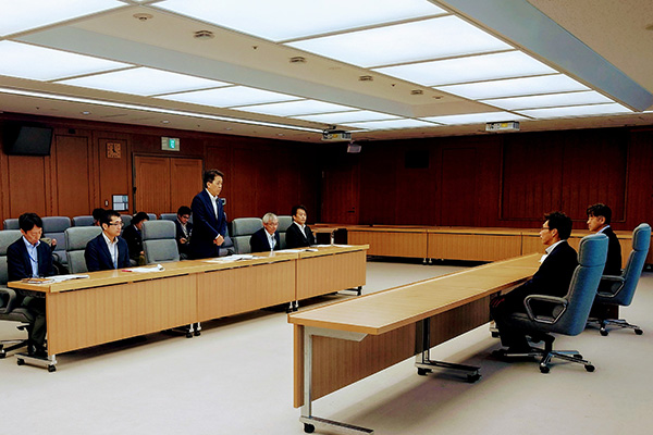 滋賀県高島市長からの表敬