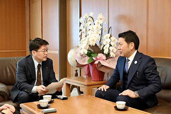 長崎県大村市長からの表敬