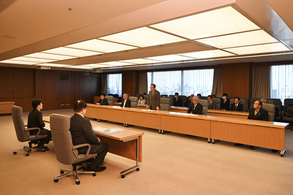 福岡県みやこ町議会議長等からの表敬