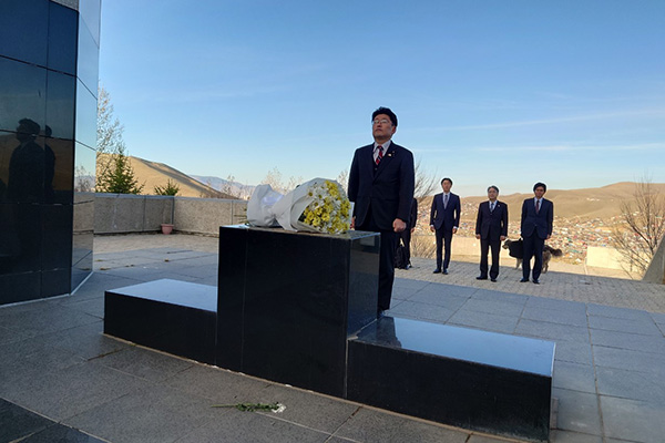 鬼木防衛副大臣のモンゴル国訪問