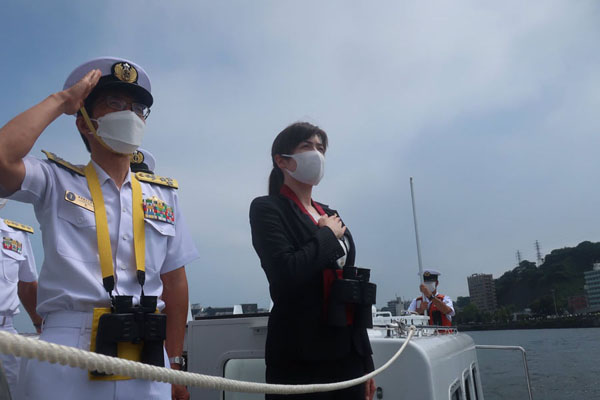 遠洋練習航海部隊帰国行事への出席等