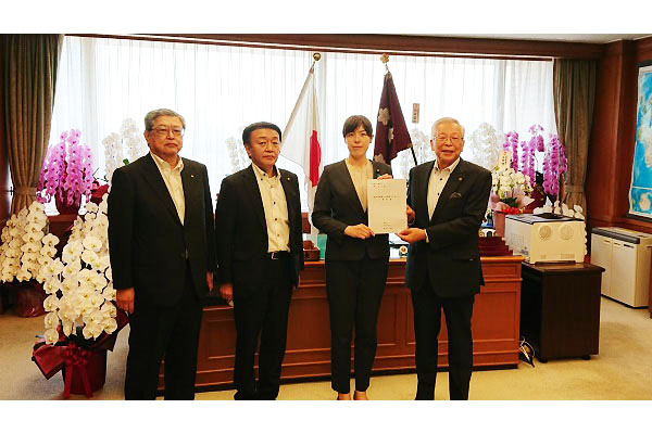 北海道稚内市長等からの表敬