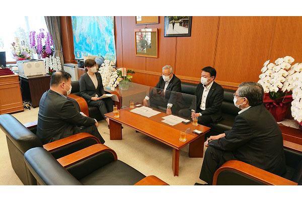 北海道稚内市長等からの表敬