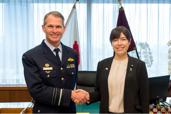 チップマン豪空軍本部長による小野田防衛大臣政務官表敬
