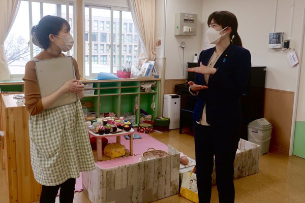 省内託児施設の視察