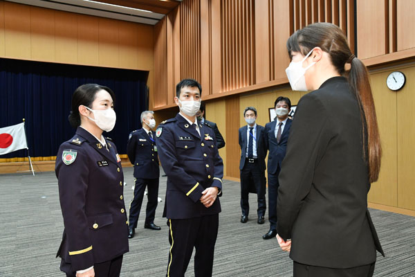 南スーダン国際平和協力隊出発式の参加