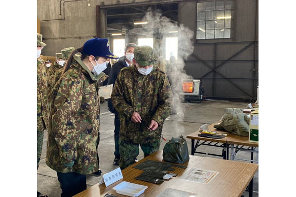 陸上自衛隊島松駐屯地の視察
