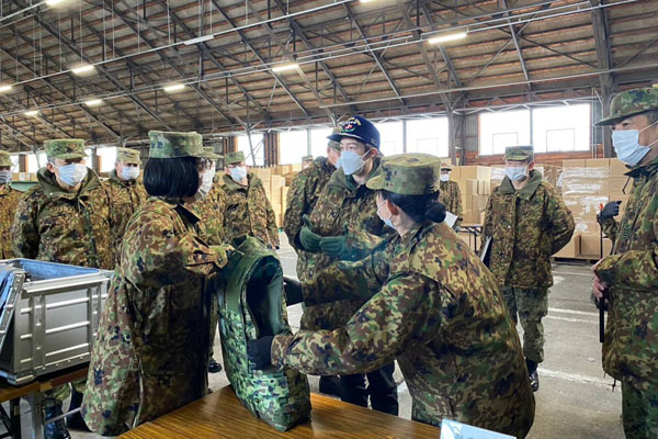 陸上自衛隊島松駐屯地の視察