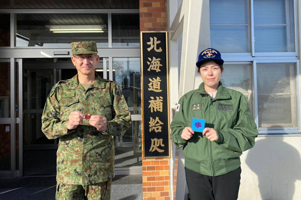 陸上自衛隊島松駐屯地の視察