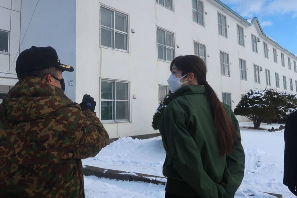 陸上自衛隊北千歳駐屯地の視察