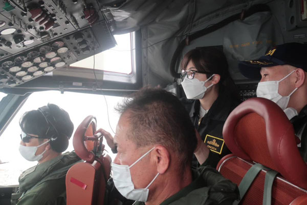 海上自衛隊那覇航空基地の視察