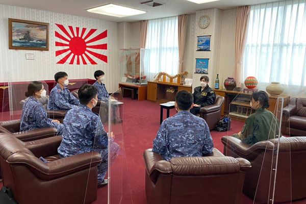海上自衛隊那覇航空基地の視察