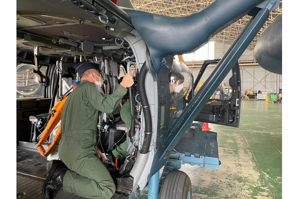 航空自衛隊那覇基地の視察