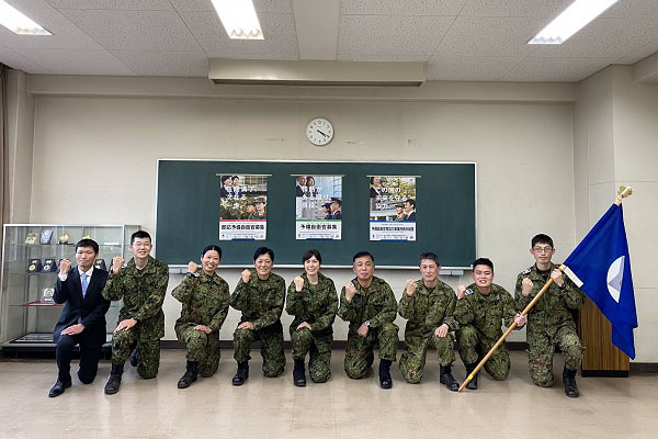 予備自衛官の警備訓練視察