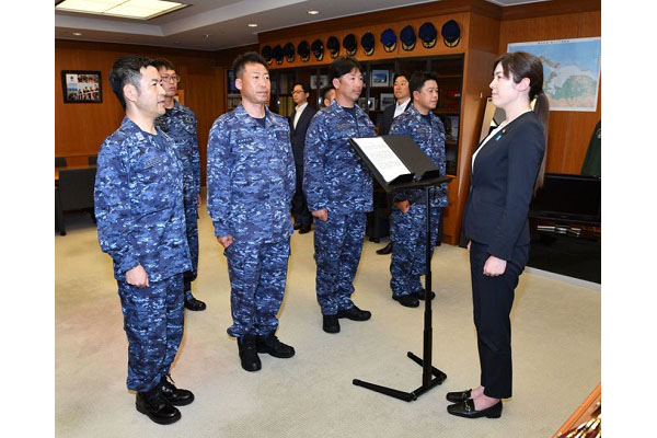 ベトナム能力構築支援に係る派遣自衛官への激励