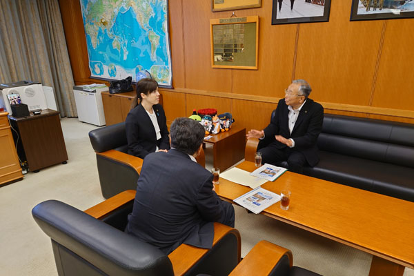 広島県江田島市長及び同市議会議長からの表敬