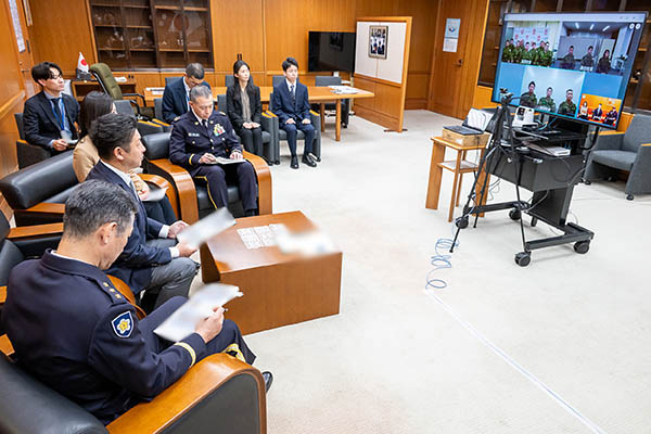カンボジアに対する能力構築支援（ＰＫＯ（施設））への激励