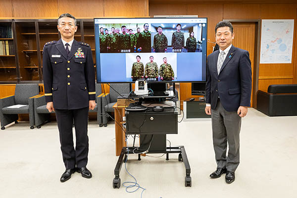 カンボジアに対する能力構築支援（ＰＫＯ（施設））への激励