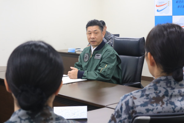 航空自衛隊春日基地、背振山分屯基地視察