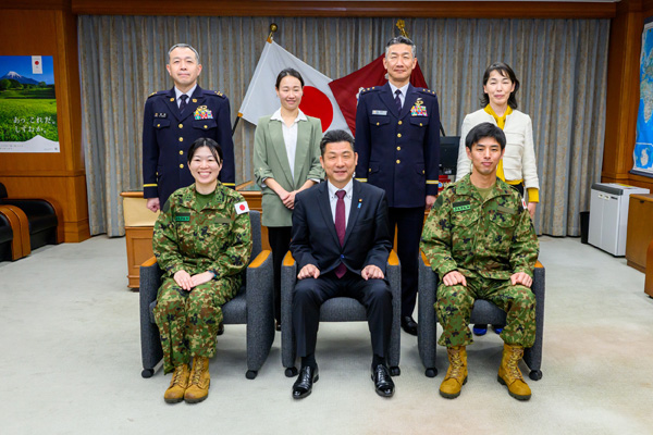 フィジーに対する能力構築支援（衛生）のため派遣される隊員への激励