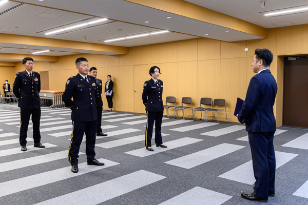 南スーダン国際平和協力隊員（司令部要員）帰国・出国式への出席