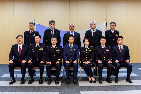 南スーダン国際平和協力隊員（司令部要員）帰国・出国式への出席