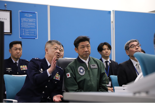航空自衛隊宇宙作戦団新編行事への出席