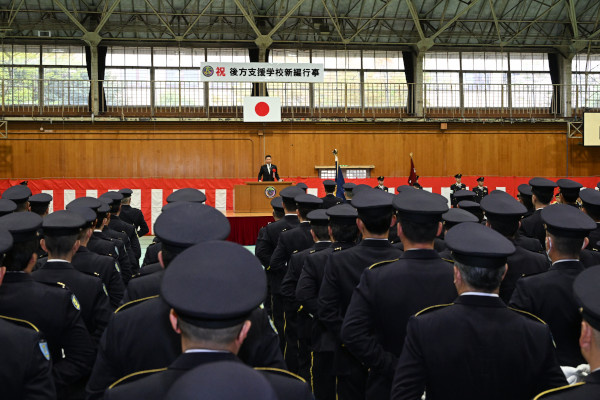 後方支援学校新編行事への出席及びりっくんランド視察