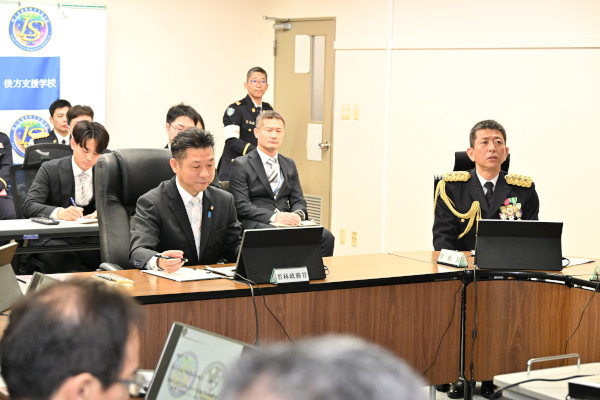 後方支援学校新編行事への出席及びりっくんランド視察