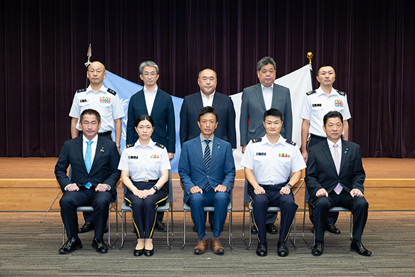南スーダン国際平和協力隊員（司令部要員）出国式への出席