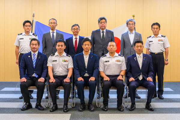 南スーダン国際平和協力隊員（司令部要員）帰国式への出席
