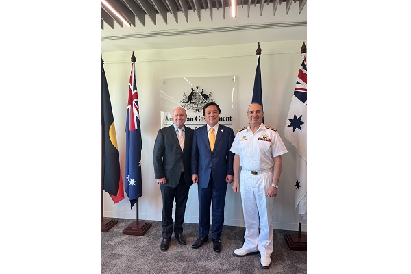 モリアーティ豪州国防次官及びジョンストン豪州国防軍司令官との会談